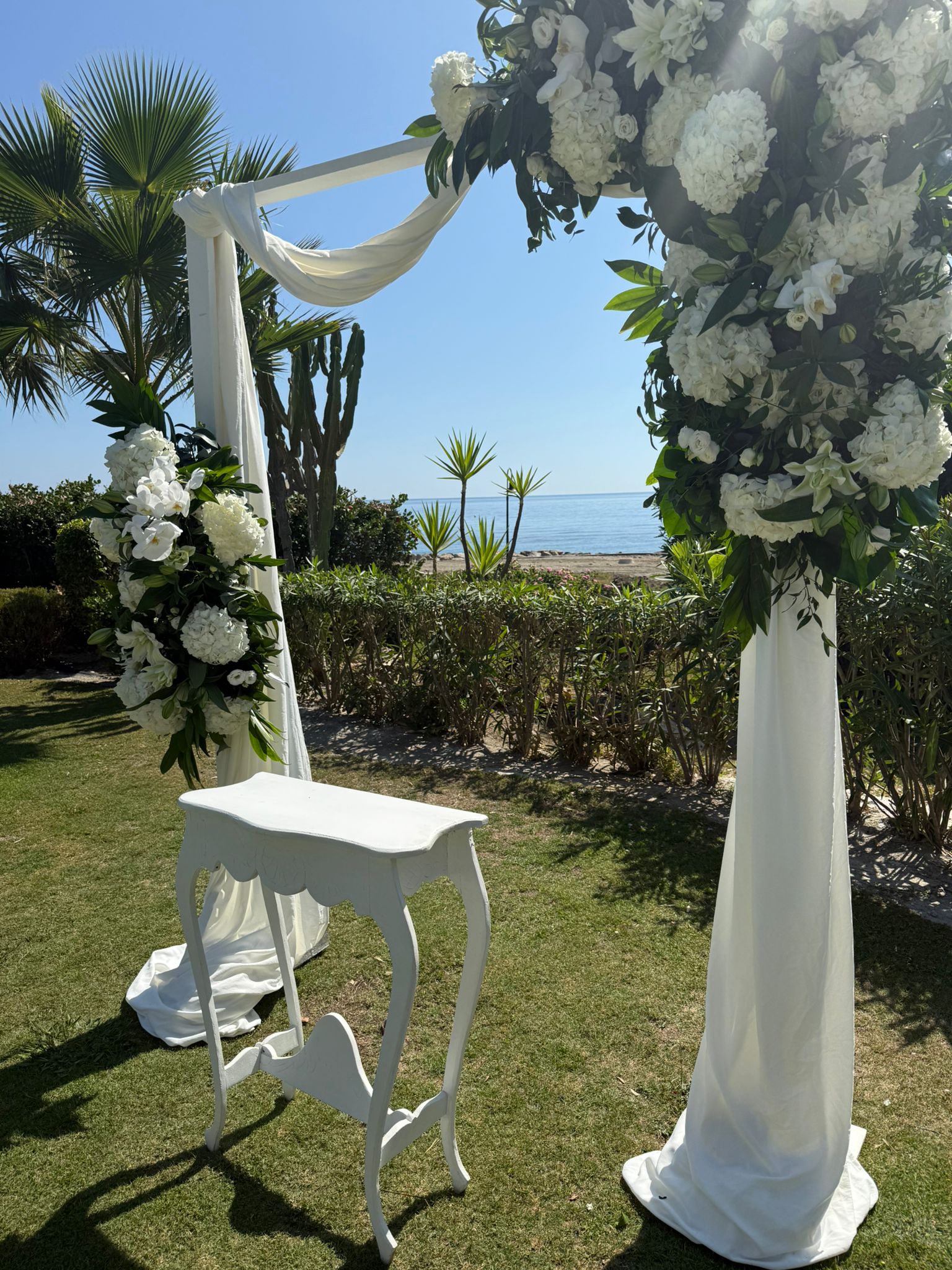 Mariage au coucher du soleil