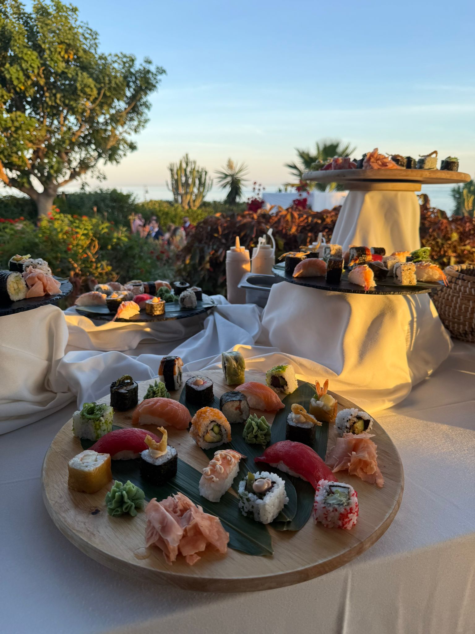 Mariage au coucher du soleil