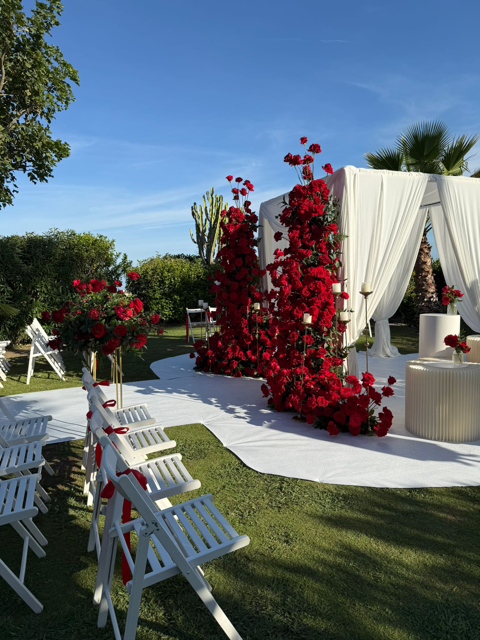 Mariage au coucher du soleil